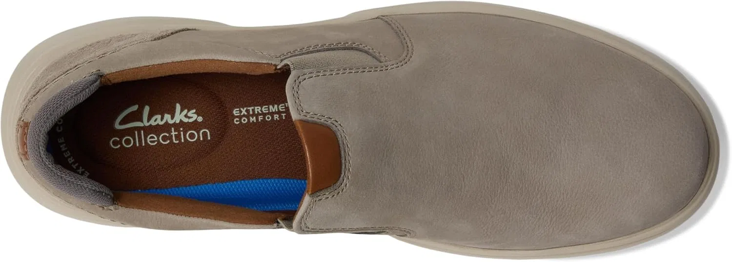 Мужские туфли Clarks Bradley Ease, Light Grey Nubuck Leather — фото 2