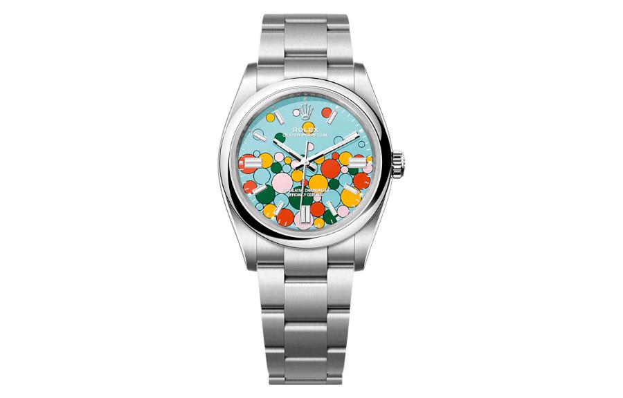 

ROLEX Часы Oyster Perpetual Automatic Mechanical Movement Unisex Watch 36mm Blue Dial