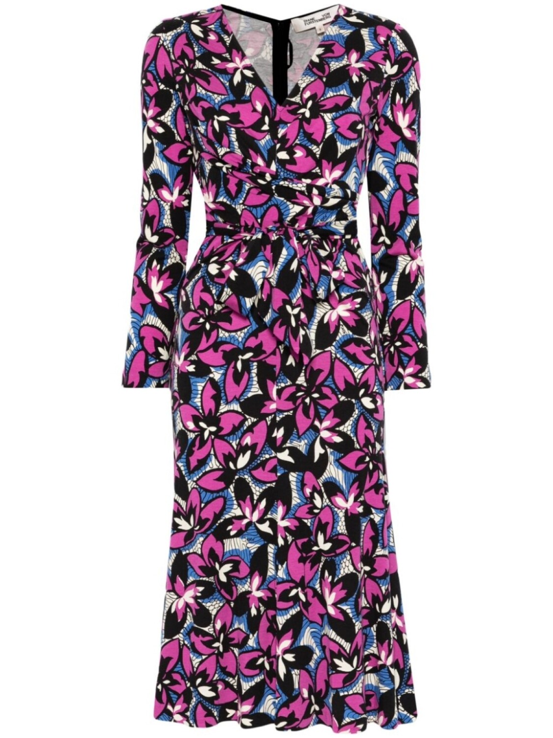 

DVF Diane von Furstenberg платье миди Марша, фиолетовый