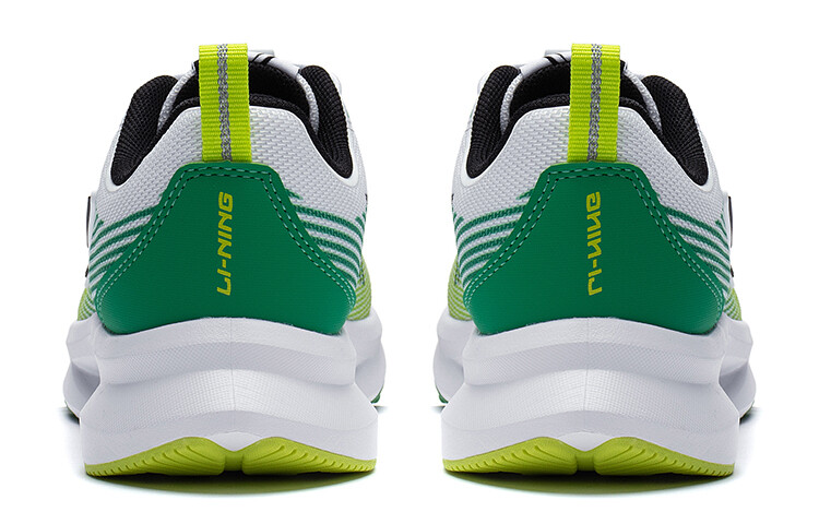 Детские кроссовки GS Low-top Standard Белые/изумрудно-зеленые Lining Young, зеленый — фото 4