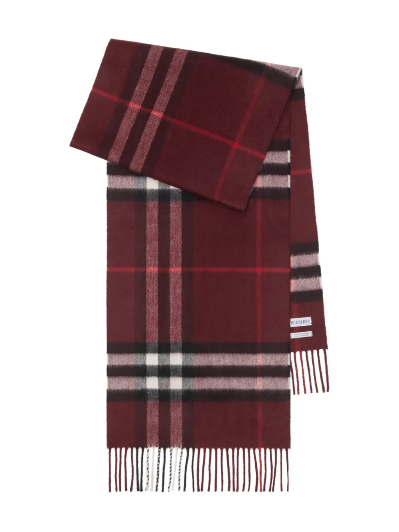 

Burberry кашемировый шарф в клетку, красный