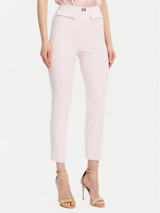 

Брюки прямого кроя PA-077-51E2-V320 Elisabetta Franchi, розовый