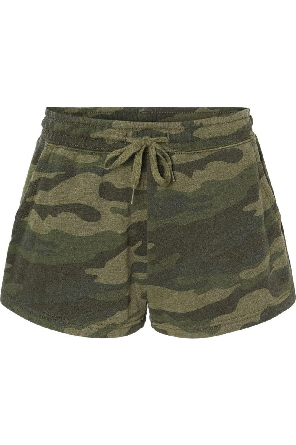 

Independent Trading Co. Женские легкие спортивные шорты California Wave Wash, цвет forest camo heather