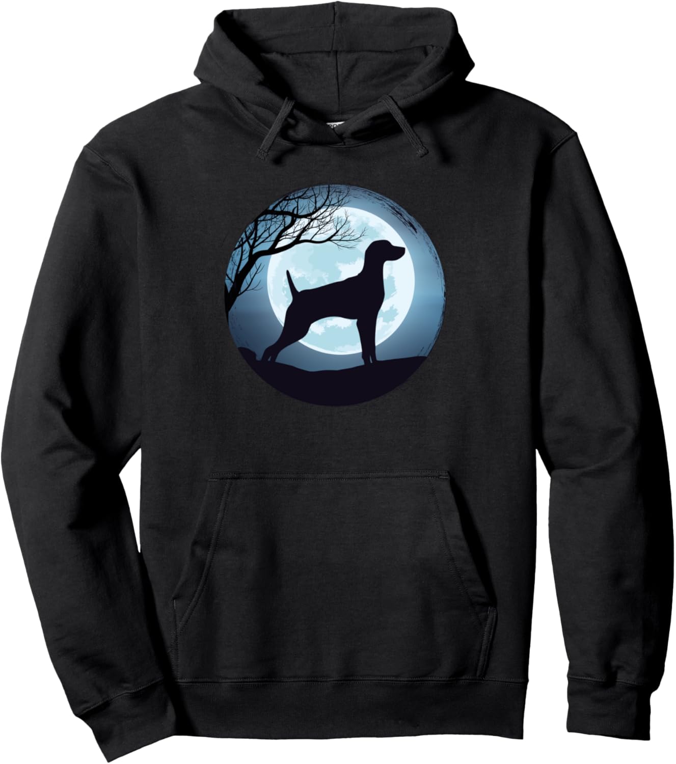 

Толстовка с капюшоном с изображением собаки породы веймаранер 99 Gifts Weimaraner Products, черный