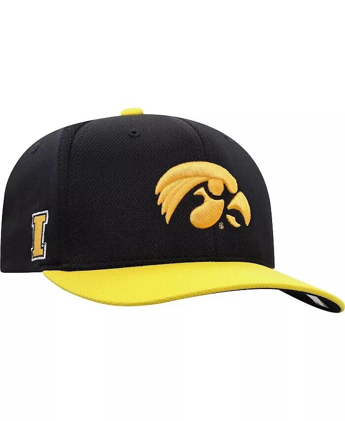 

Мужская двухцветная кепка Iowa Hawkeyes черного и золотого цвета с отражающим эффектом Hybrid Tech Flex Top Of The World
