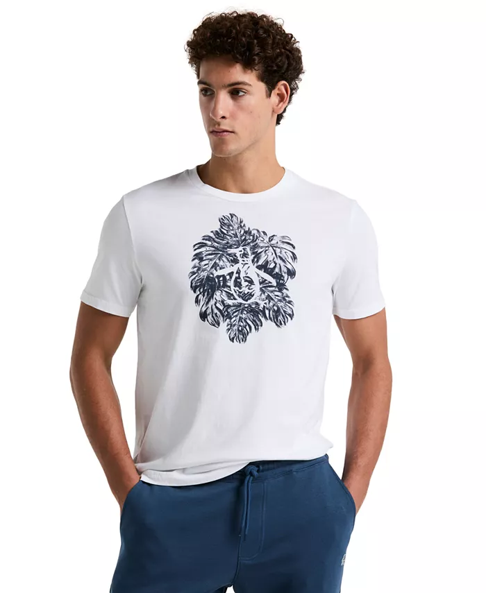 

Мужская графическая футболка Monstera Pete в облегающем крое Original Penguin, белый