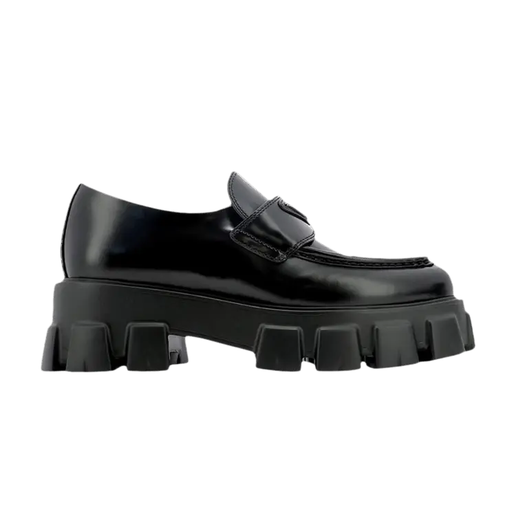 

Кроссовки Prada Wmns Monolith Pointy Brushed Leather Loafers Black, черный