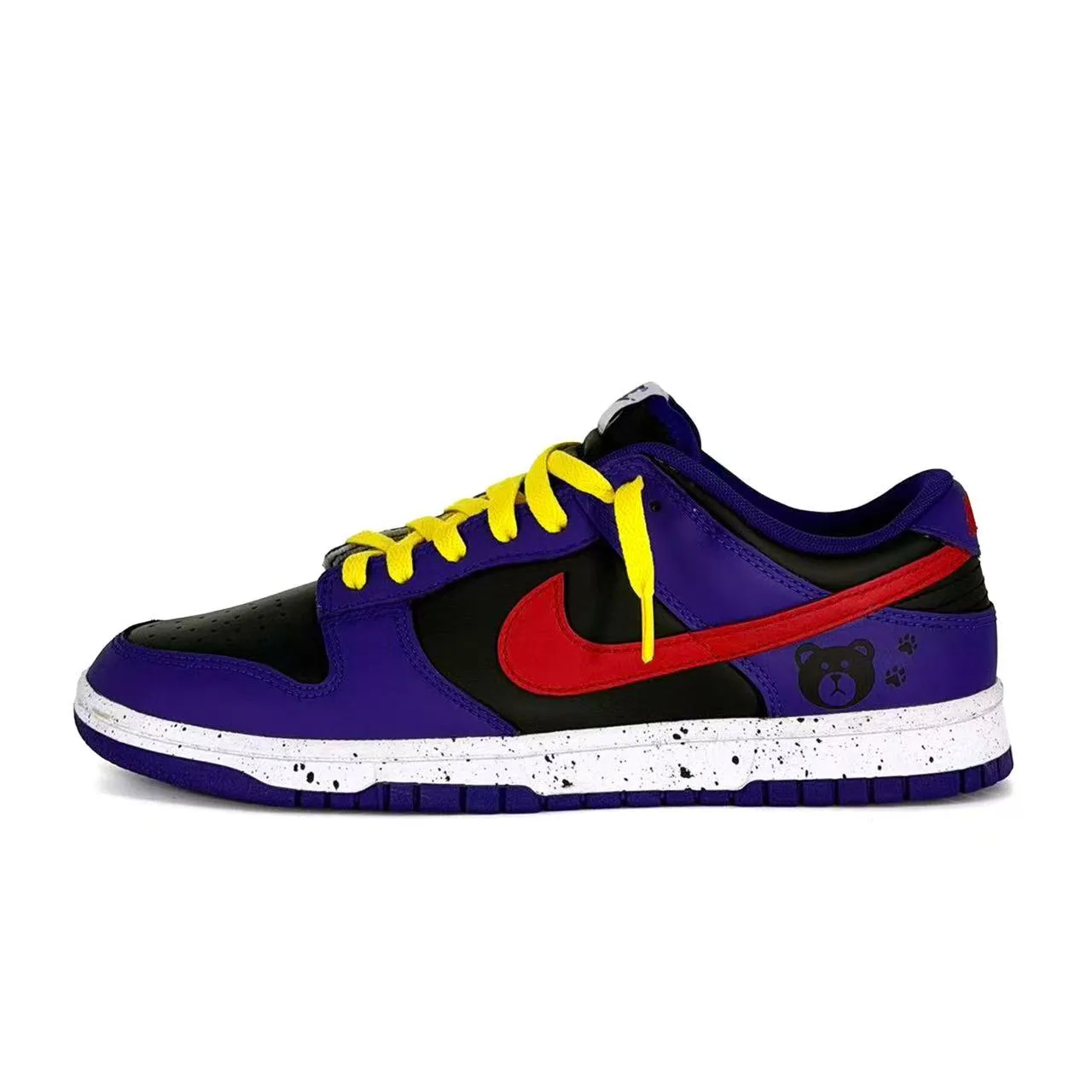 Nike Кроссовки для скейтбординга Dunk Scorpion Lei, низкие, облегченные, противоскользящие, из спилка коровьей кожи, фиолетовые, мужские