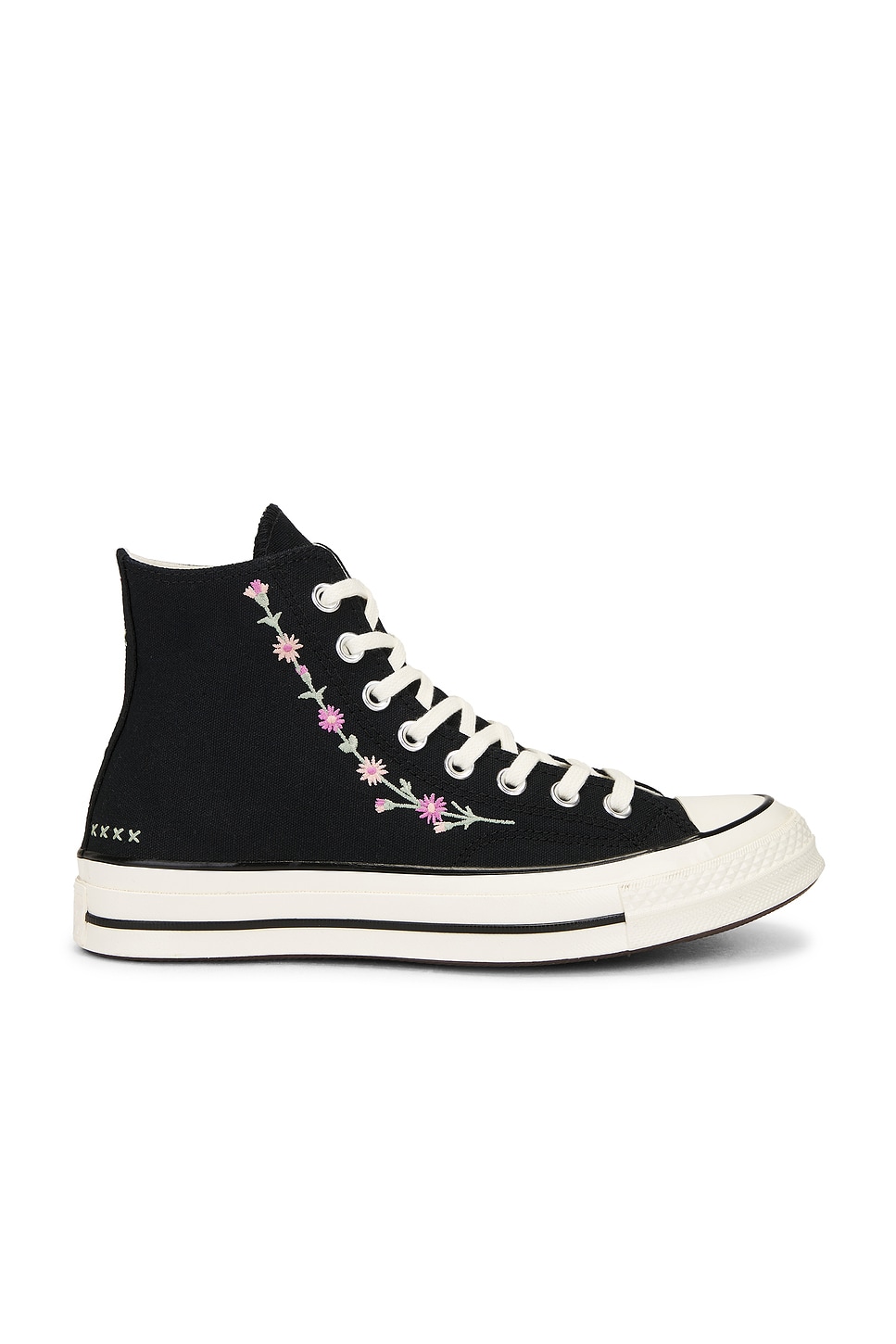 Кроссовки Chuck 70 с вышитыми цветами Converse, black, cactus bud & flamingo fade