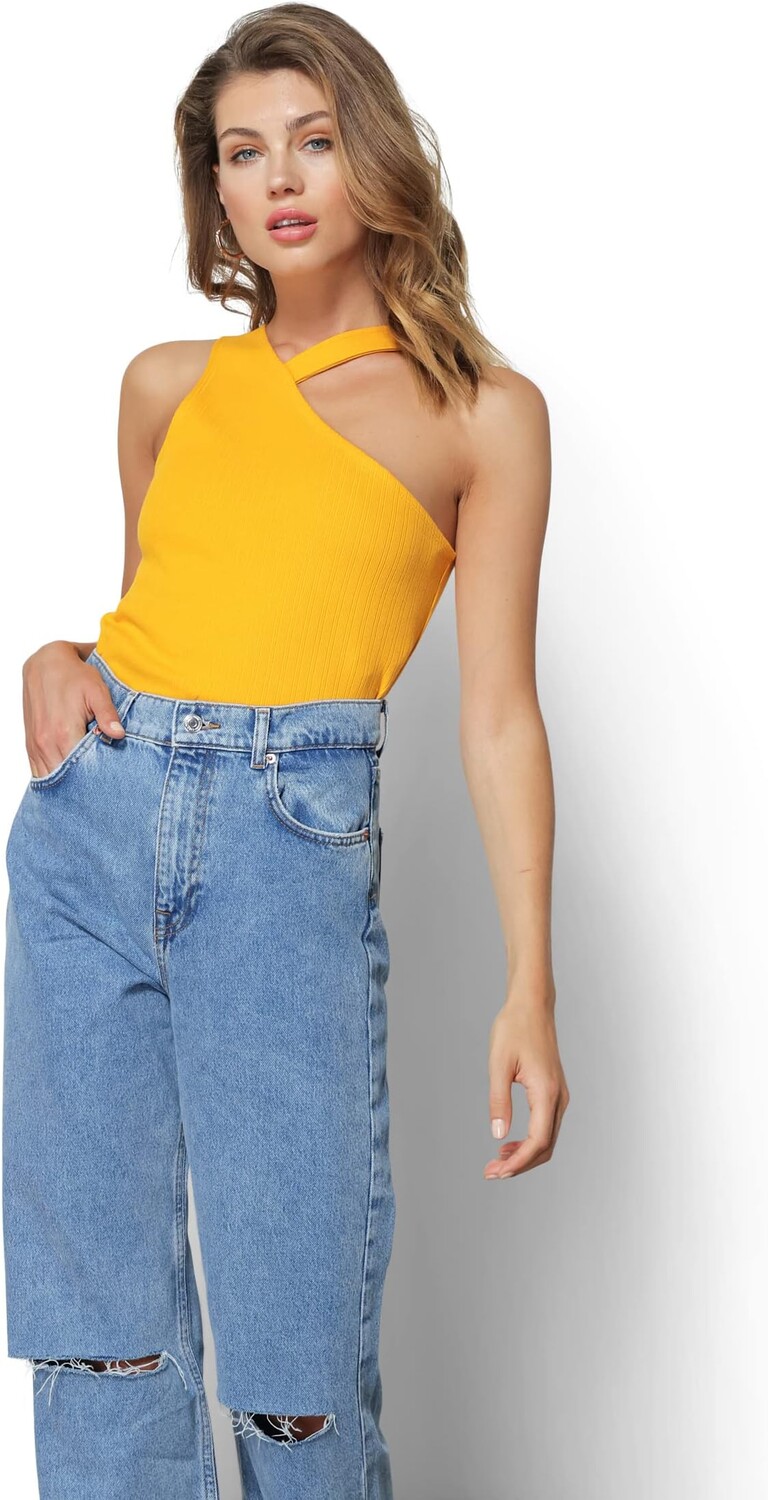 

Топ line and dot Stella Ribbed Tank, оранжевый