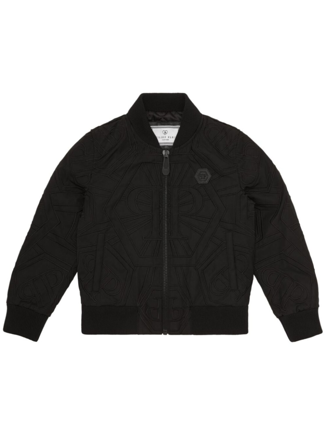 

Куртка-бомбер с нашивкой-логотипом Philipp Plein Junior, черный