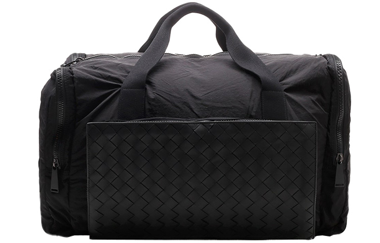 

Bottega Veneta Кожаная дорожная сумка мужская черная