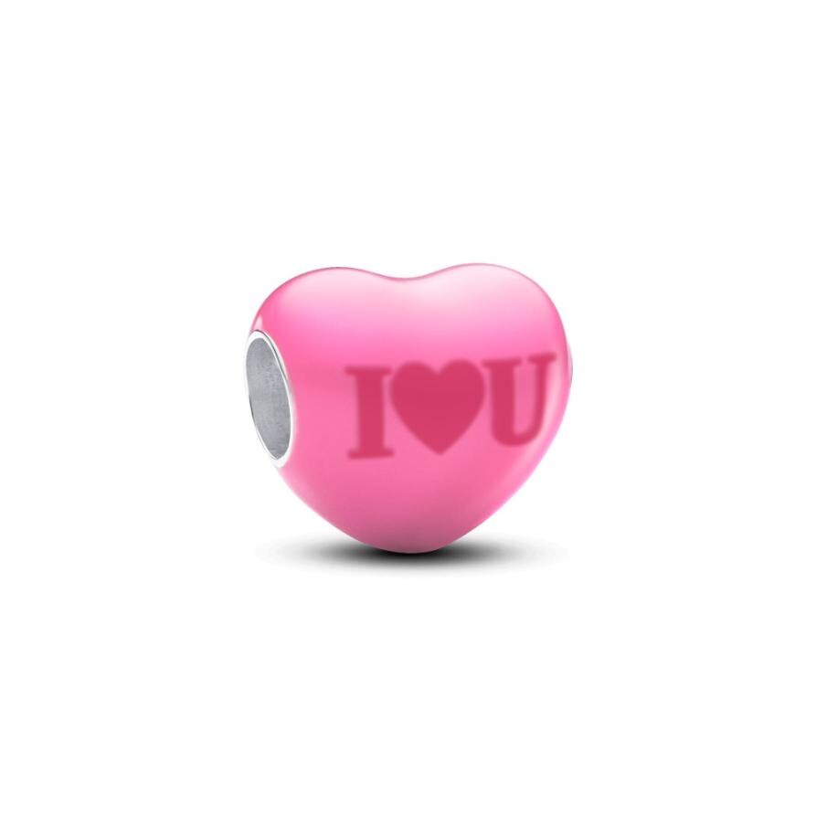 Шарм Colour-changing Hidden Message Heart Pandora, стерлинговое серебро — фото 4
