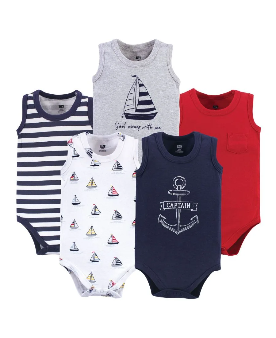 Мягкие хлопковые комбинезоны без рукавов Hudson Baby, Captain