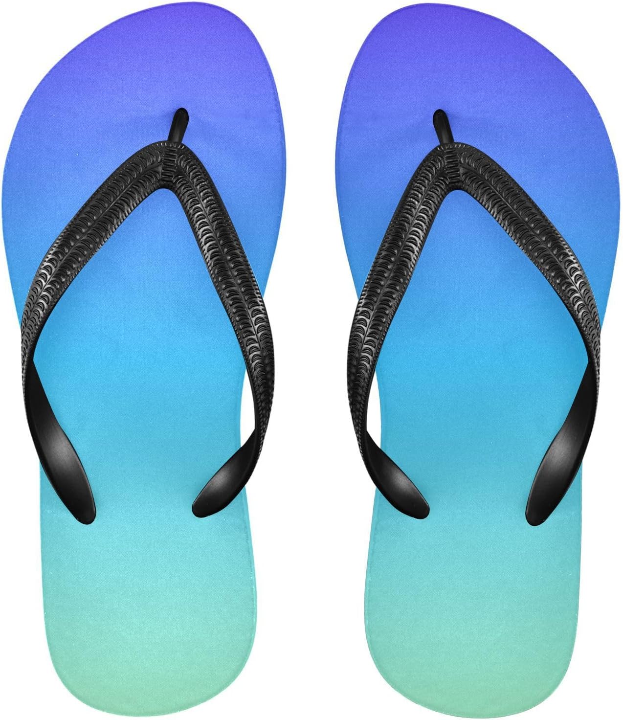 

Женские и мужские шлепанцы SPRIPORT Gradient Slim, удобные повседневные вьетнамки с мягкой подошвой, резиновая нескользящая подошва, для ванной, душа, пляжа и летних прогулок, синий