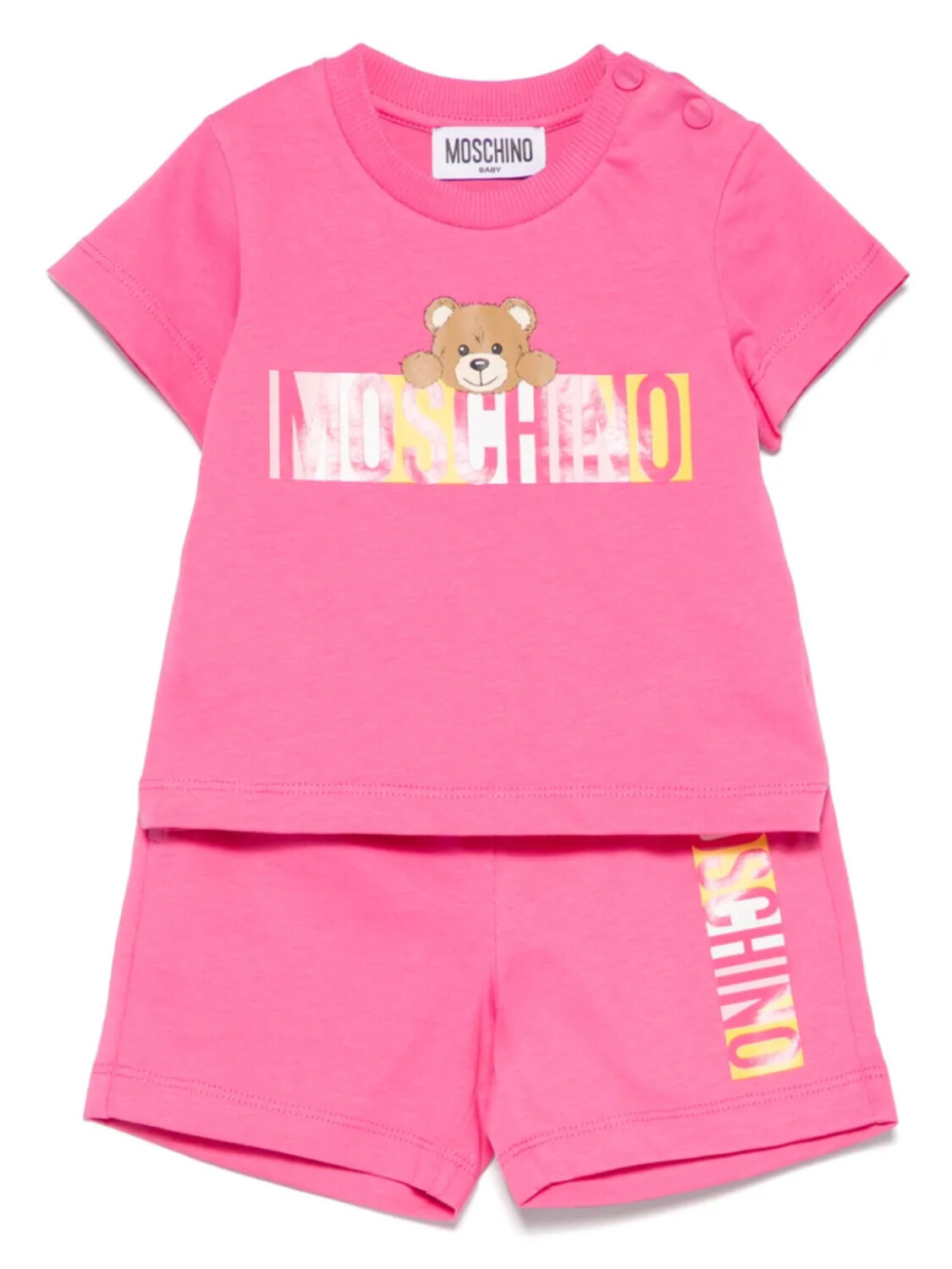 

Moschino Kids Teddy Bear короткий комплект, розовый