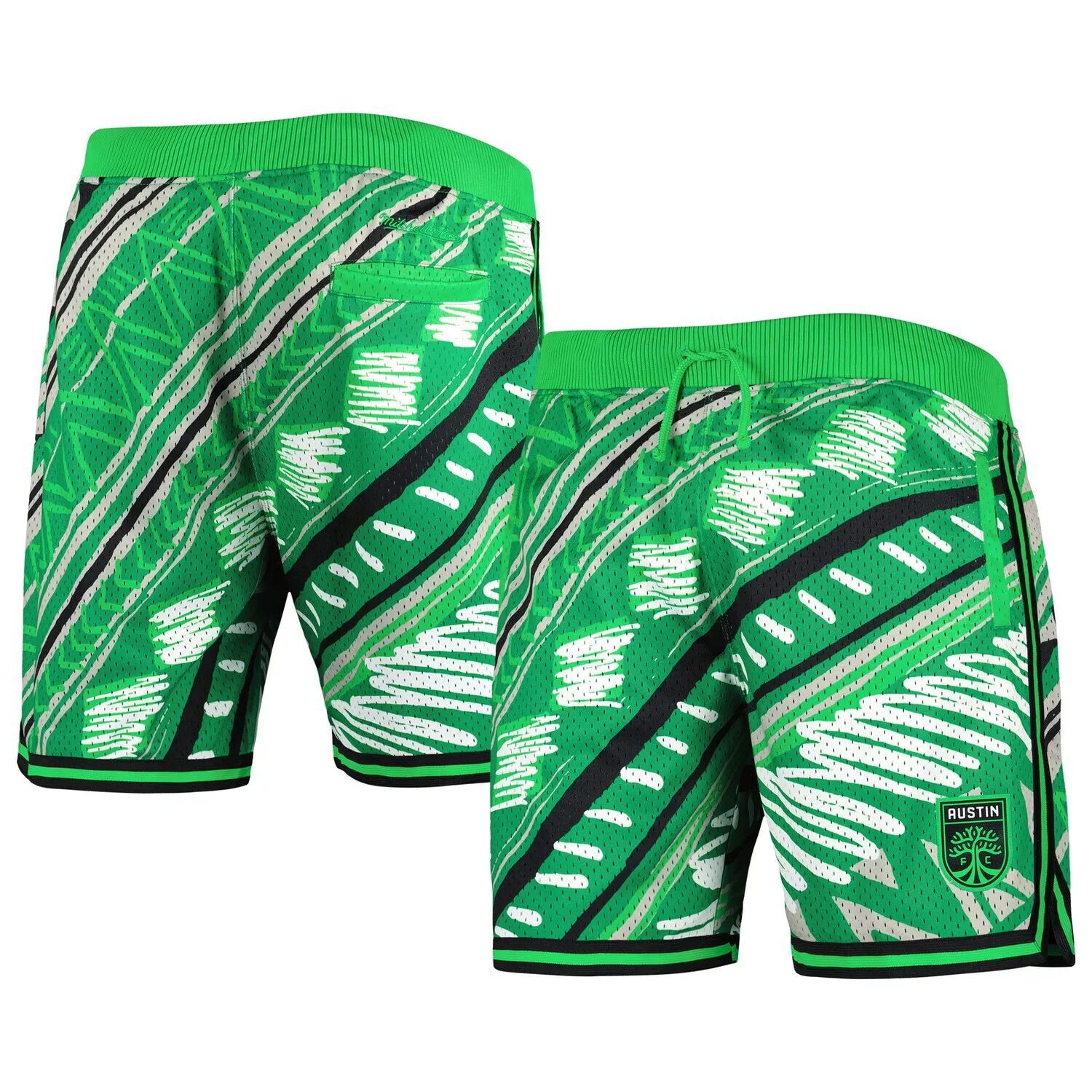 

Мужские модные шорты Mitchell & Ness Green Austin FC Tribal Fashion