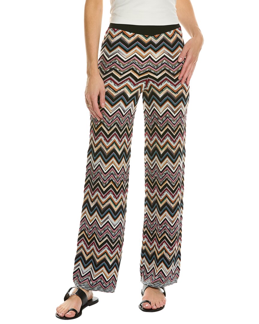 

Брюки Missoni Zigzag из смеси шерсти, черный