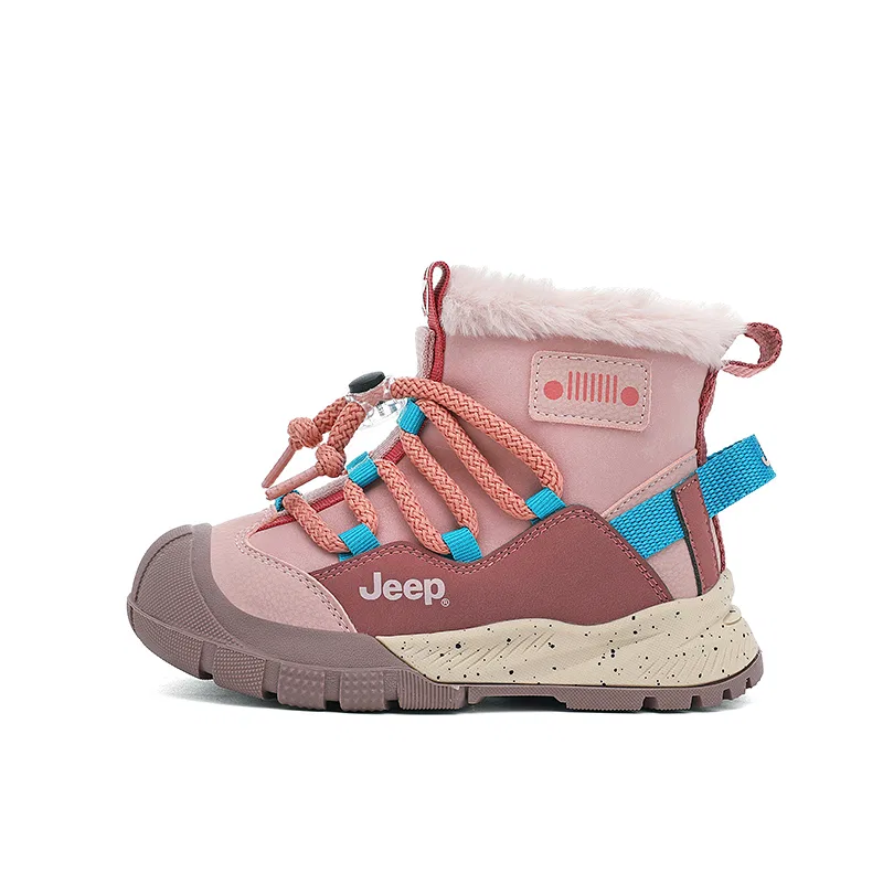 Детские зимние ботинки Jeep с защитой от скольжения Sky Teal/Peach Pink