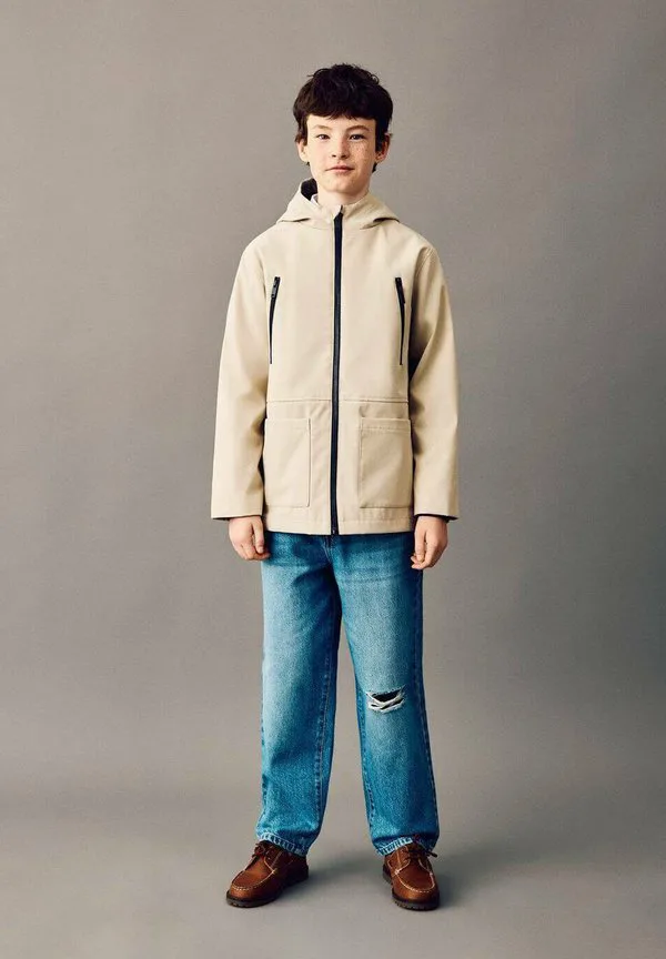 Детская светящаяся куртка Mango Kids, Grey — фото 2