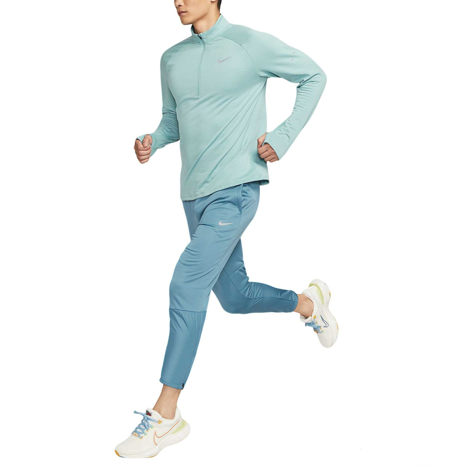 Футболка для бега Therma FIT мужская Nike, светло-голубой — фото 4