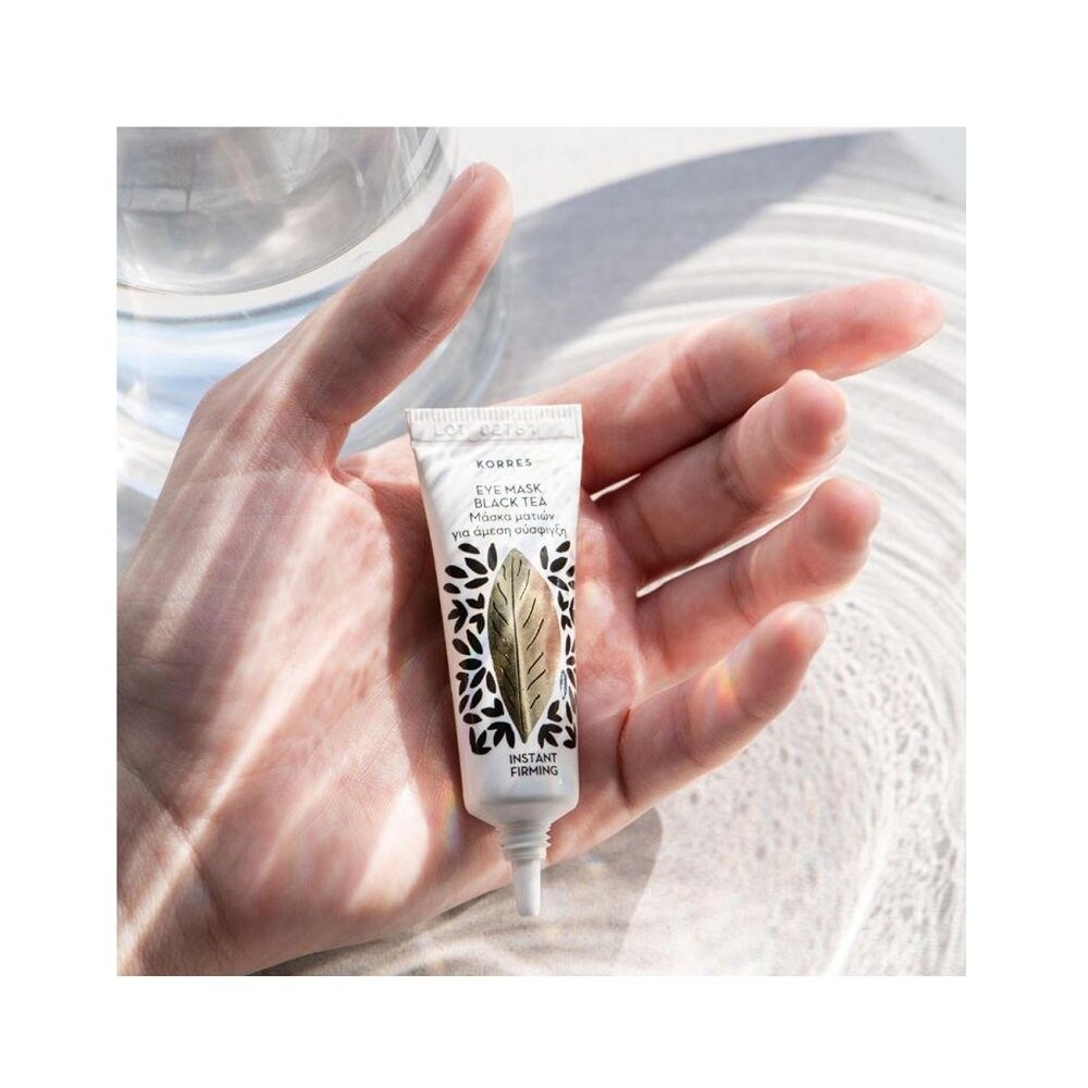 Korres, Black Tea Instant Firming Eye Mask, укрепляющая маска для глаз с экстрактом черного чая, 6 мл — фото 2