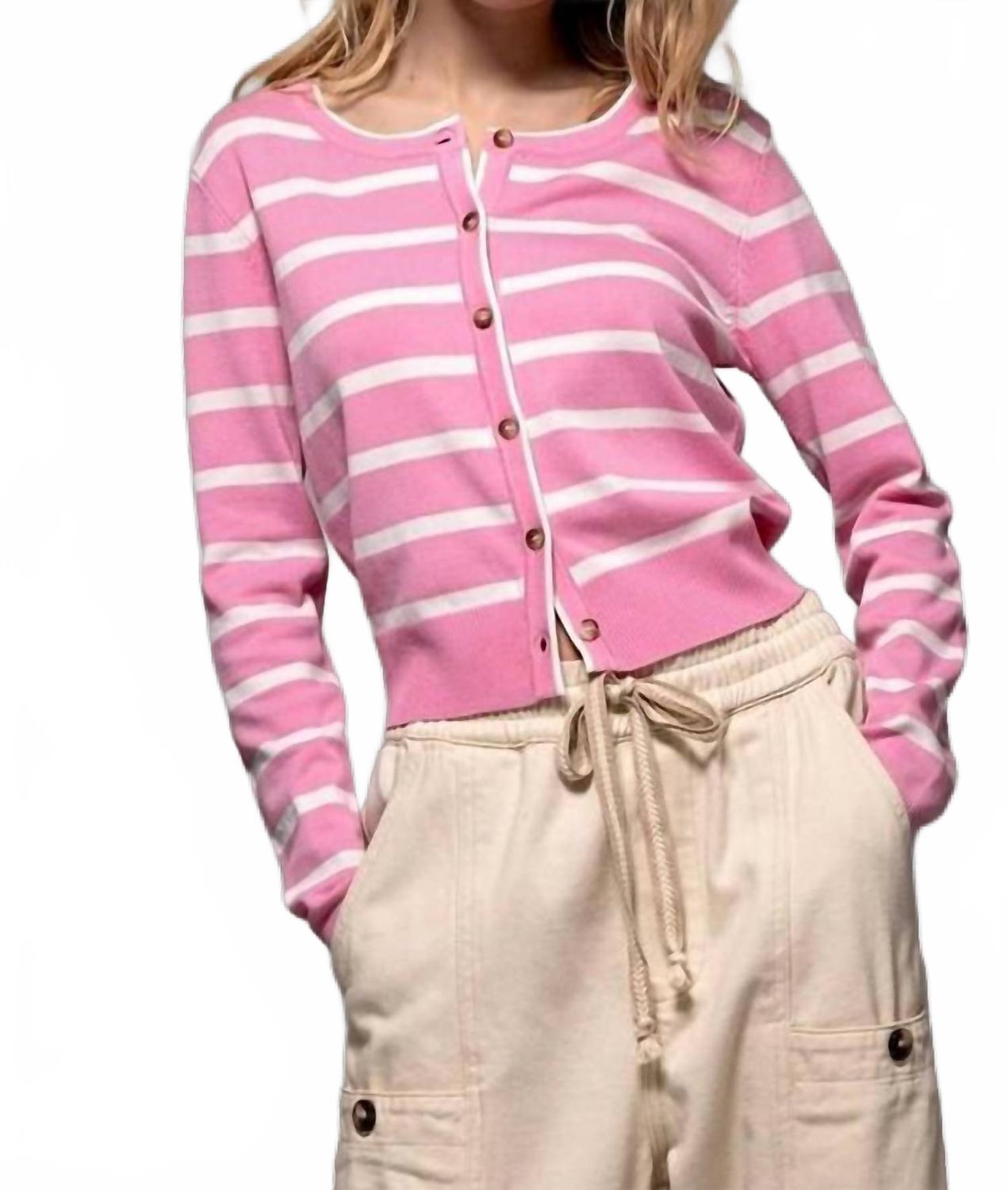 

Розовый кардиган Stripe Urban Daizy