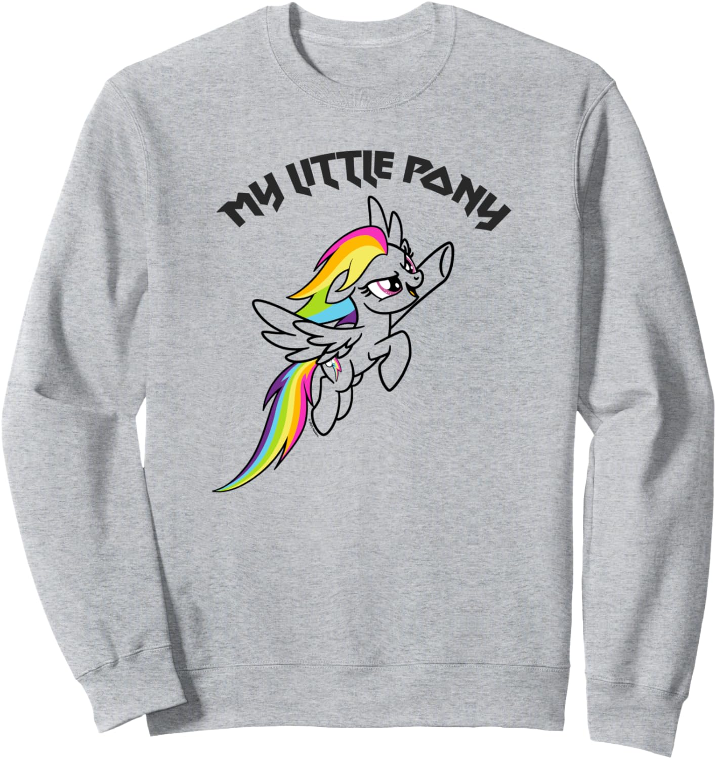 

Толстовка My Little Pony: Friendship Is Magic Rainbow Dash Fly Rock, серая, Серый, Толстовка My Little Pony: Friendship Is Magic Rainbow Dash Fly Rock, серая