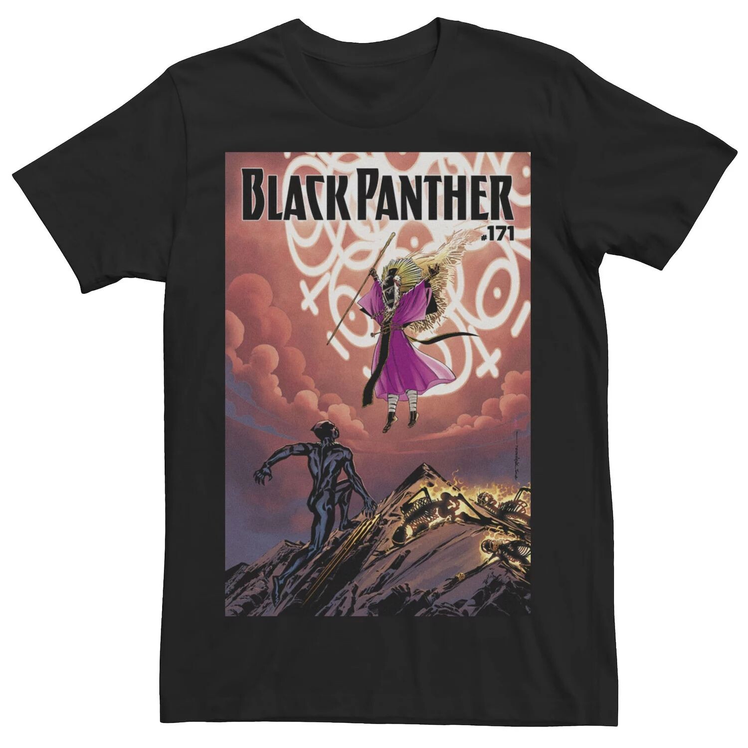 

Мужская футболка Marvel Black Panther #171 с обложкой комиксов Licensed Character