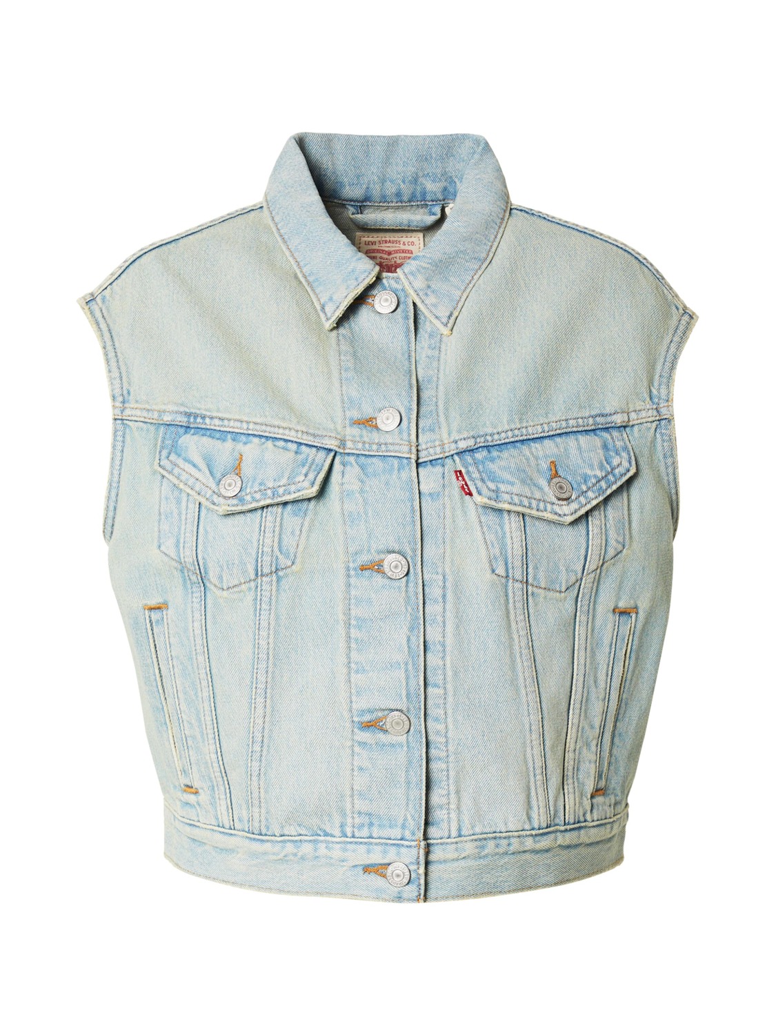

LEVI'S Куртка межсезонная 'Shrunken 90s Vest' в синем дениме
