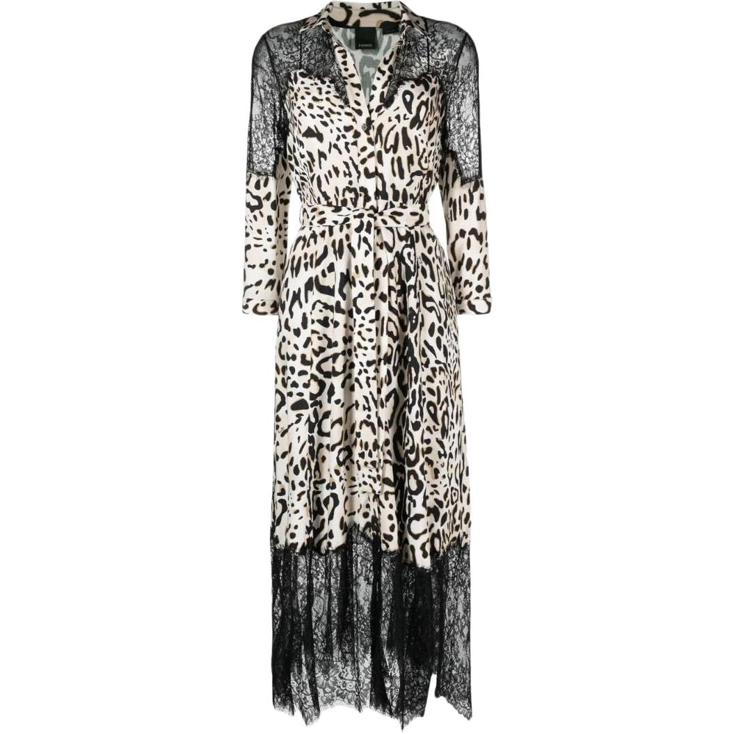 

PINKO Женское платье с длинными рукавами FW22 мультиколор