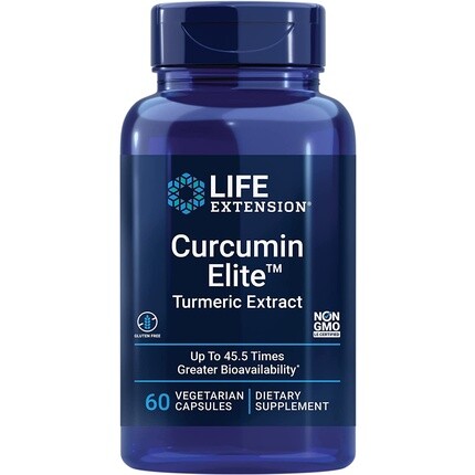 

Экстракт куркумы Curcumin Elite, 60 капсул, 80 г, Life Extension