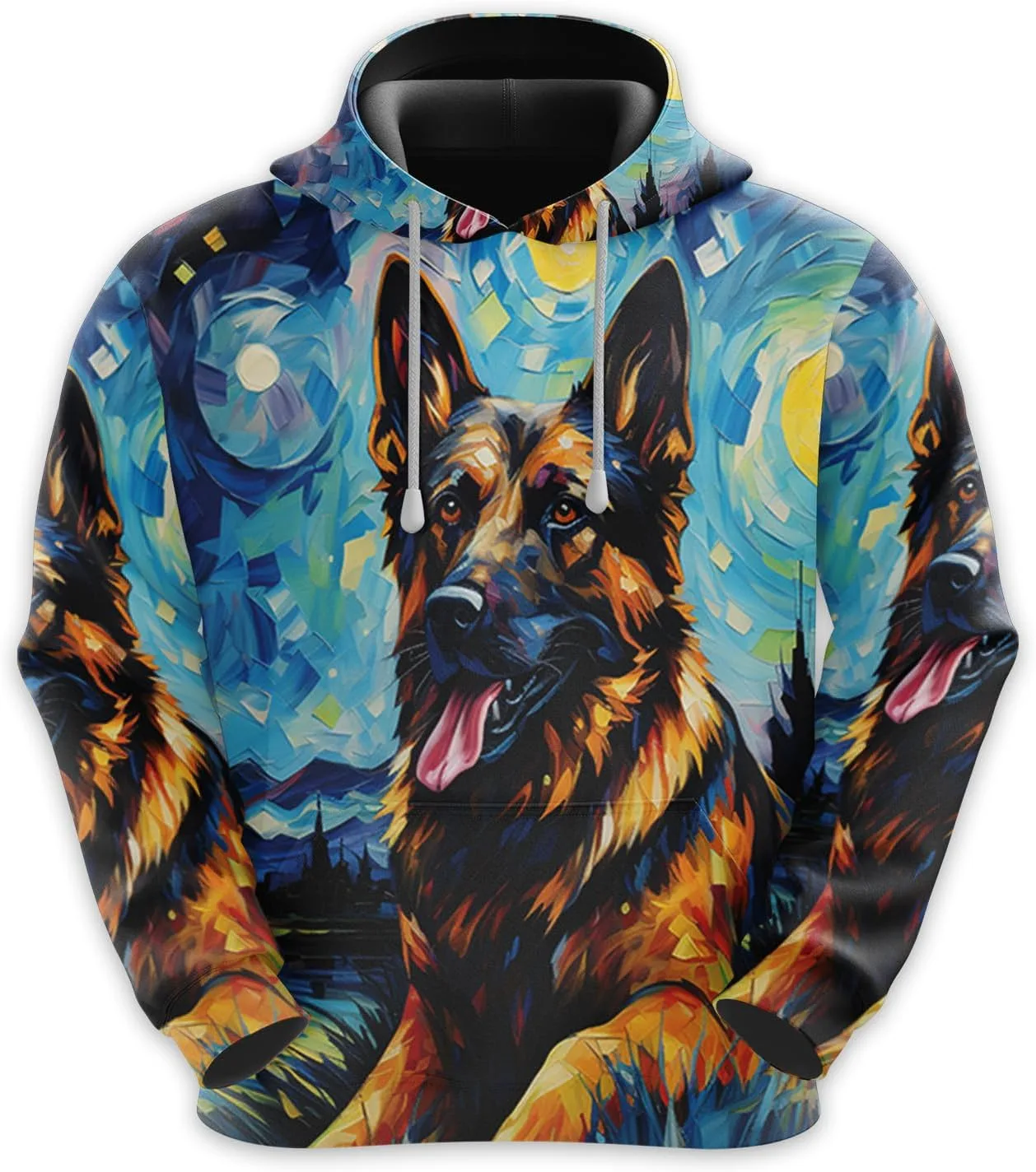 

Толстовка Funny Dog Graphic для мужчин, Casual Pullover Hoodie S53 228CLOSET