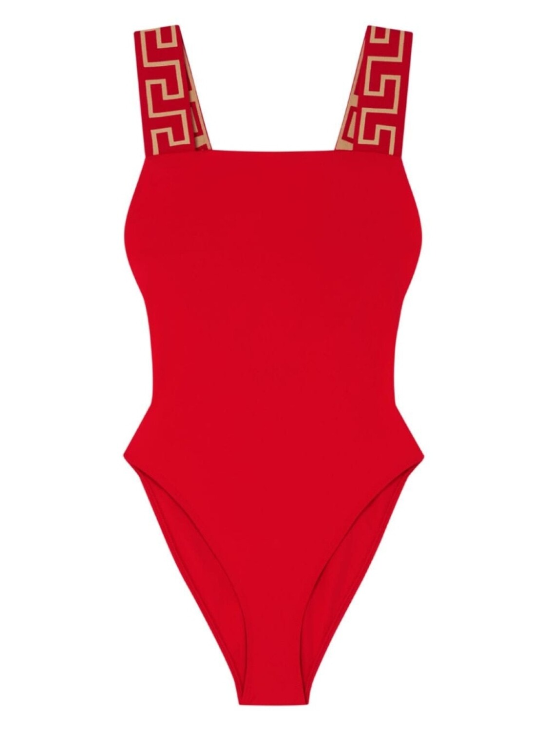

Versace купальник Greca Border с квадратным вырезом, красный