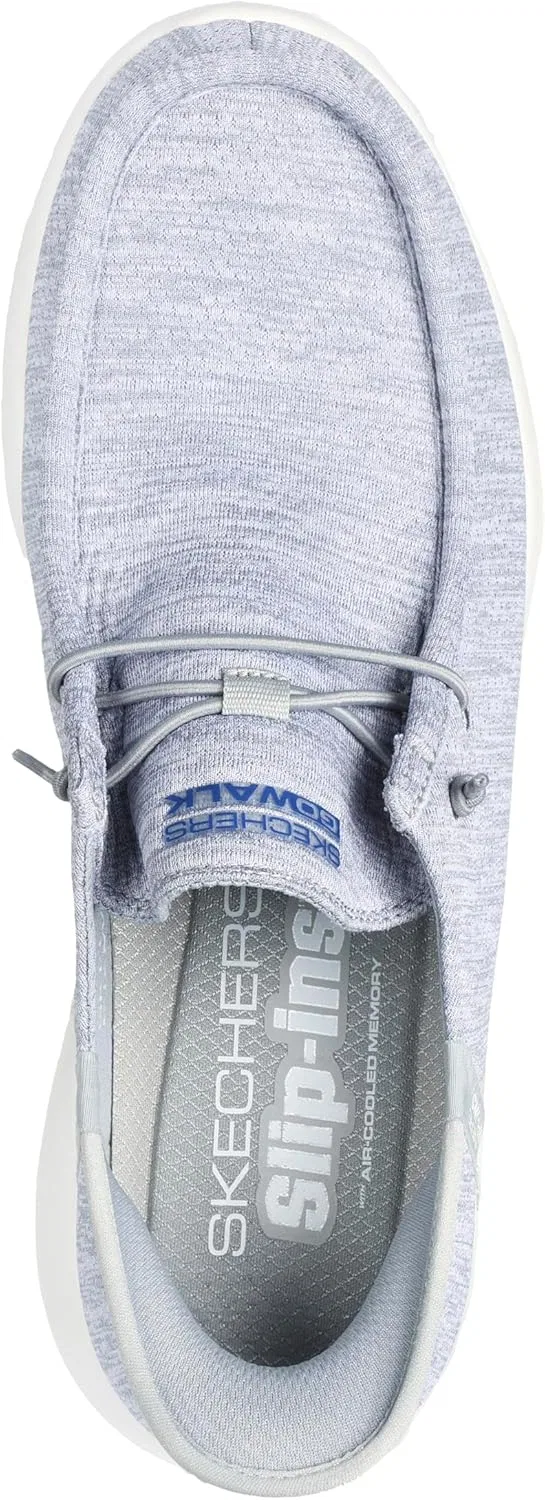 Мужские слипоны Skechers Go Walk Max Hands Free Slip-Ins The American Dream Sneaker, Gray — фото 3