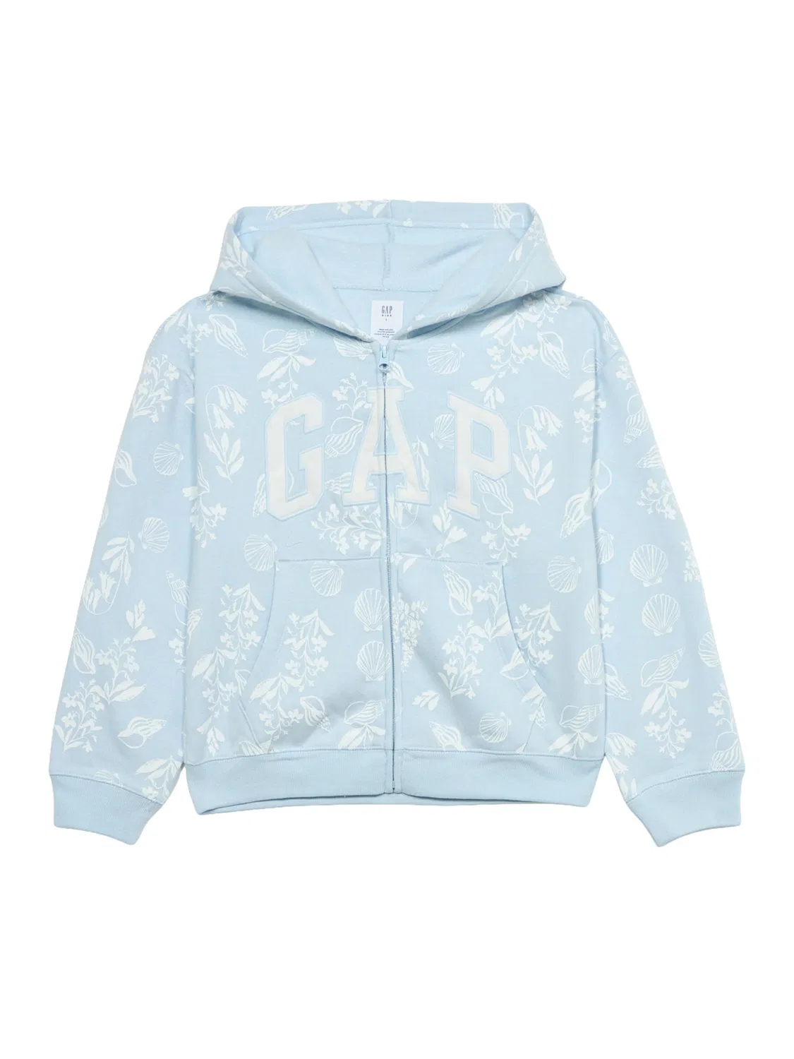 Толстовка на молнии Gap HERITAGE светло-голубого цвета