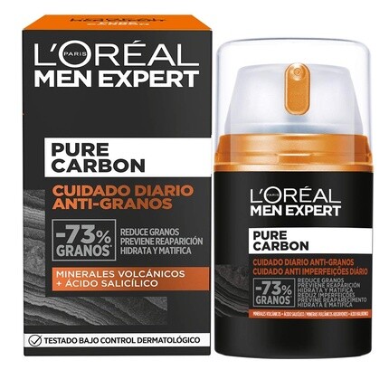 

L'OrгAl Men Expert Pure Charcoal против прыщей, ежедневный уход, 50 мл, L'Oreal