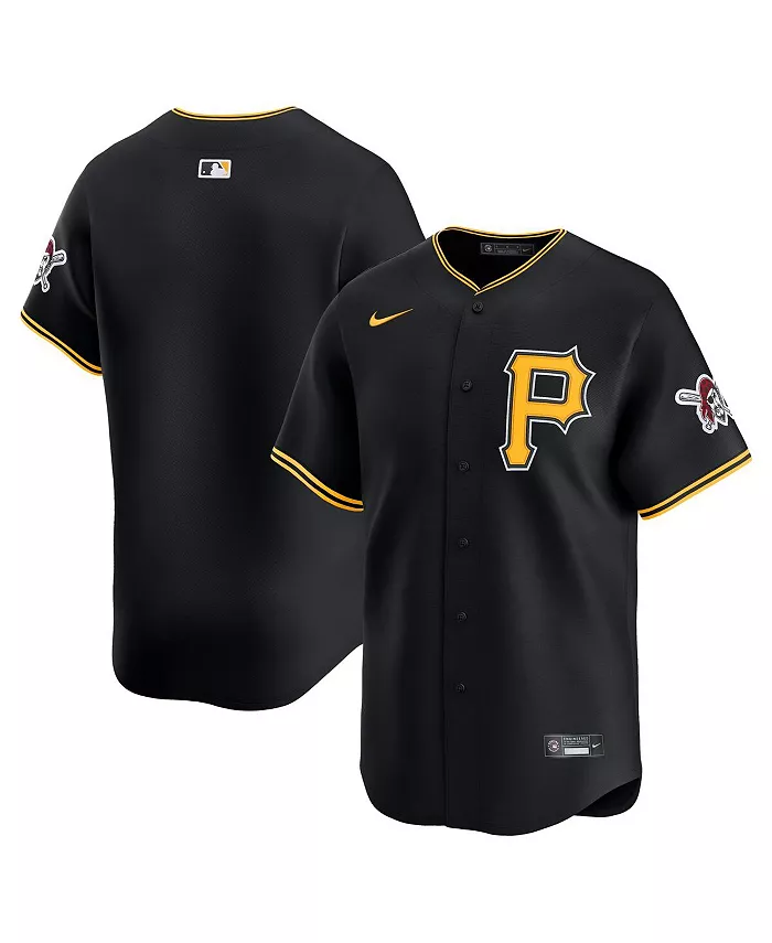 

Мужская черная альтернативная лимитированная футболка Pittsburgh Pirates Nike