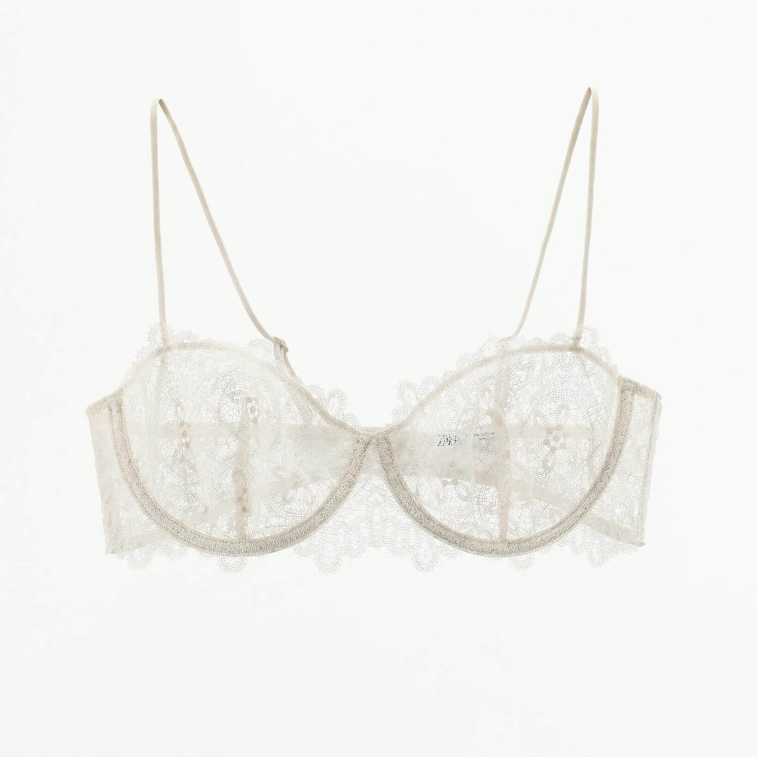 

Бюстгальтер Zara Underwire Lace, светло-бежевый