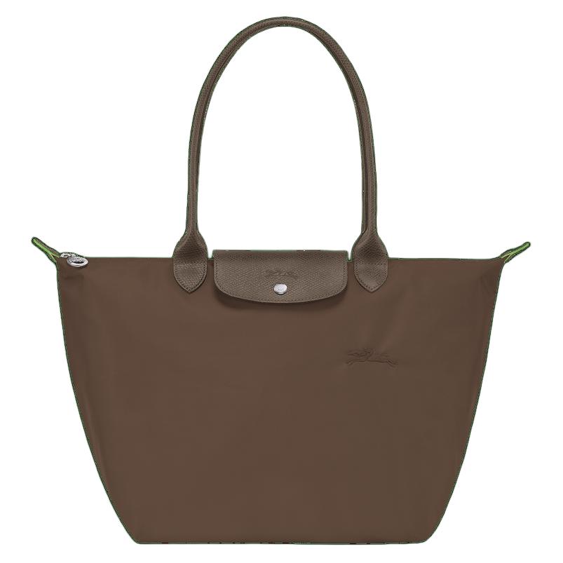 

LONGCHAMP Сумка Le Pliage на молнии большая наплечная женская коричневая
