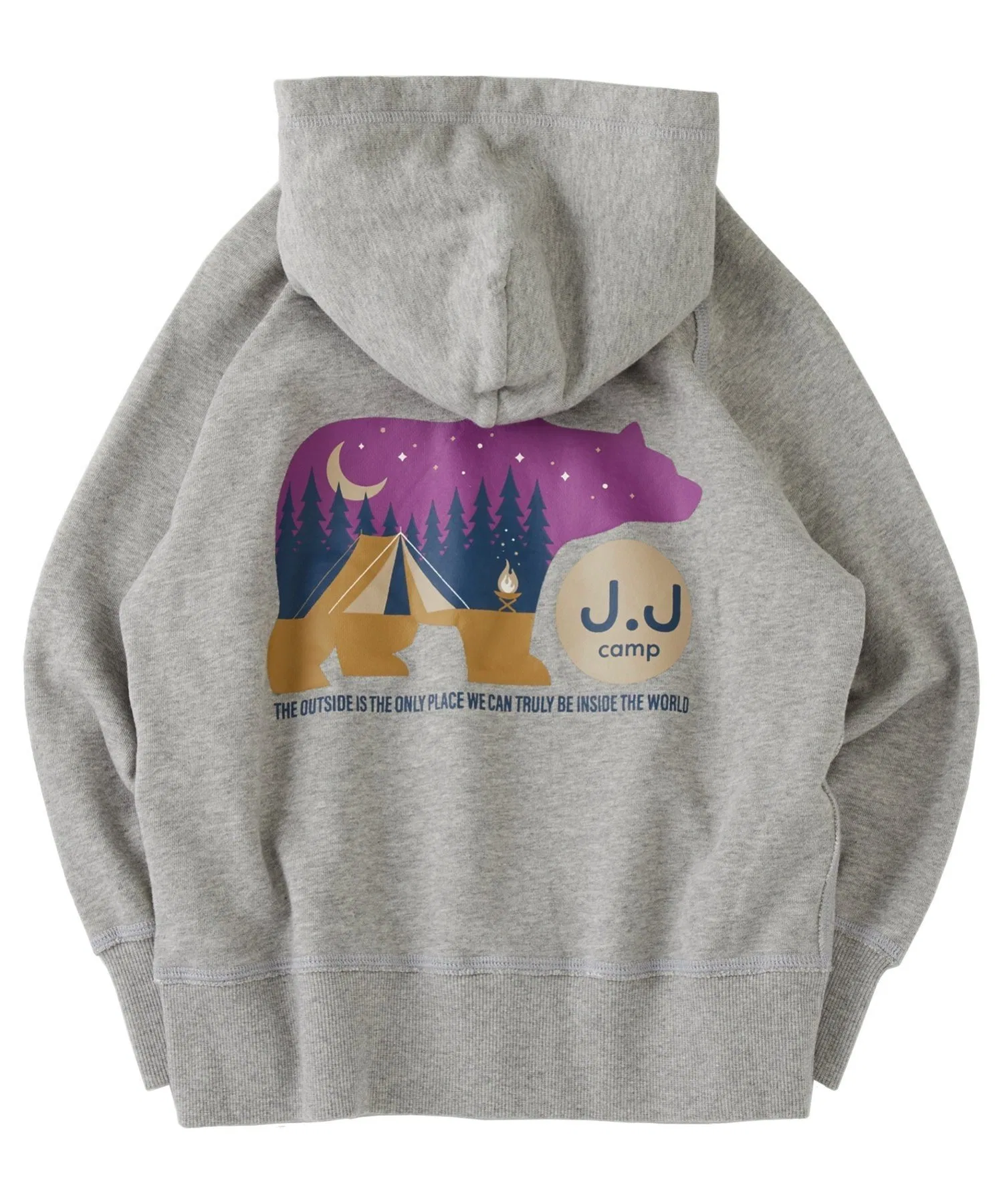 Детская толстовка с капюшоном JJ CAMP/(K) из 100% хлопка с крупным силуэтом. J.J Camp, MOKU — фото 2