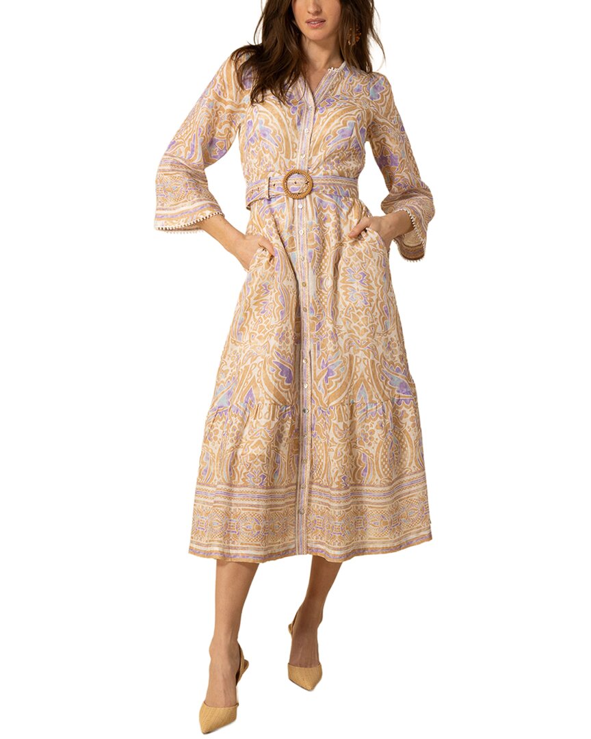 

Мини-платье Hale Bob из льна Davina, коричневый