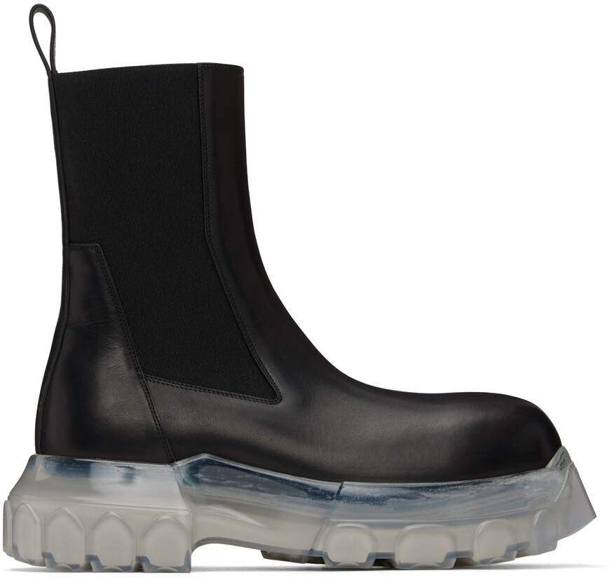 

Черные тракторные ботинки Porterville Beatle Bozo Rick Owens