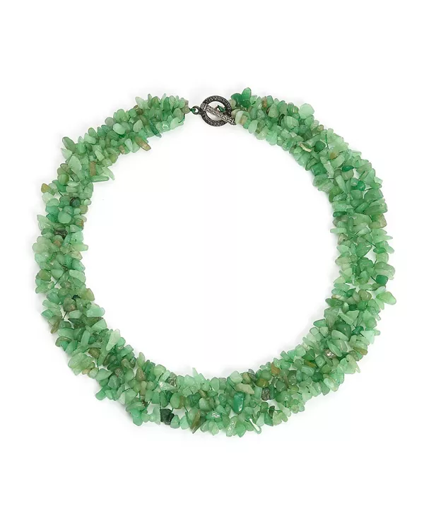 

Крупные крупные кристаллы, многорядное эффектное ожерелье-воротник Bling Jewelry, green