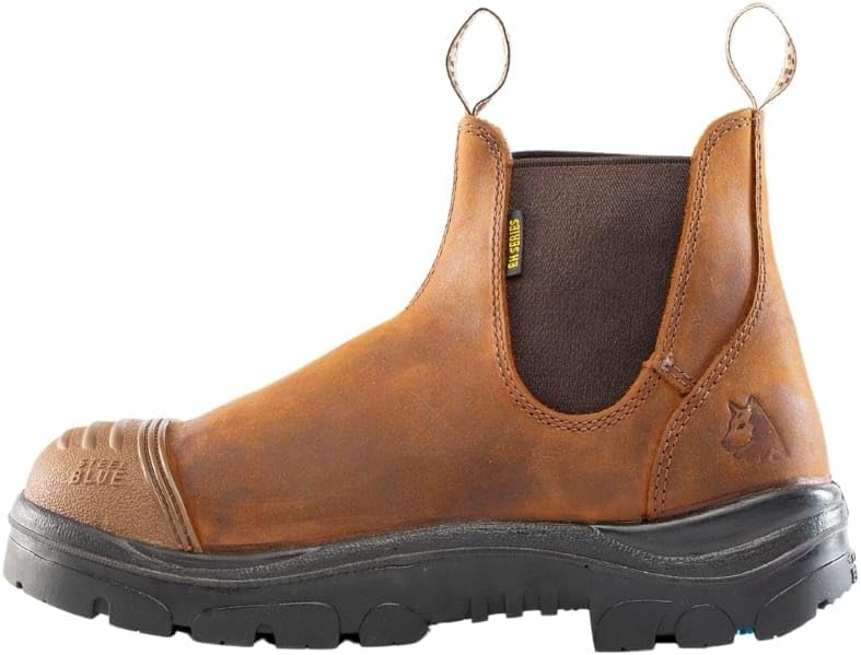Мужские ботинки Steel Blue Hobart с защитным носком и стальным мыском Steel Blue 100% Comfort, коричневый — фото 4