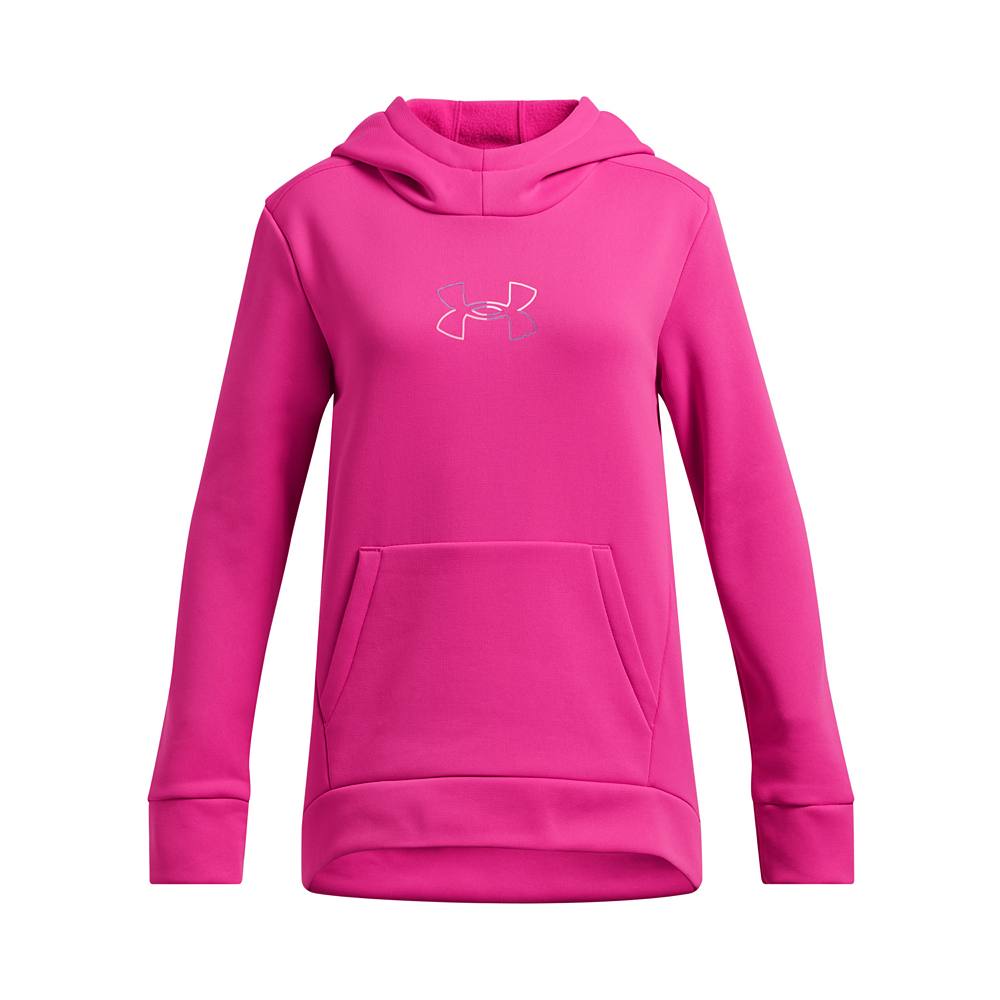 

Толстовка Under Armour с большим логотипом Armor Fleece для девочек 7–16 лет, цвет Rebel Pink