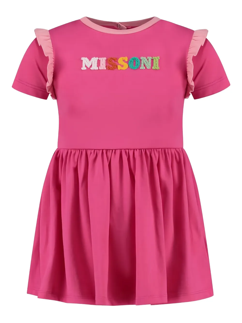 

Платье с логотипом Missoni Kids, розовый