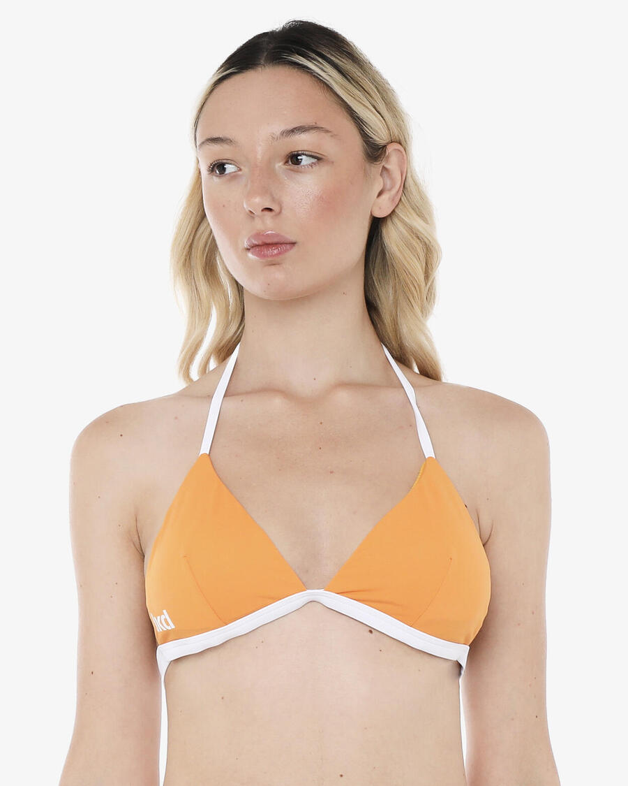 

JAKED Женский синтетический купальник цвета папайи и белого