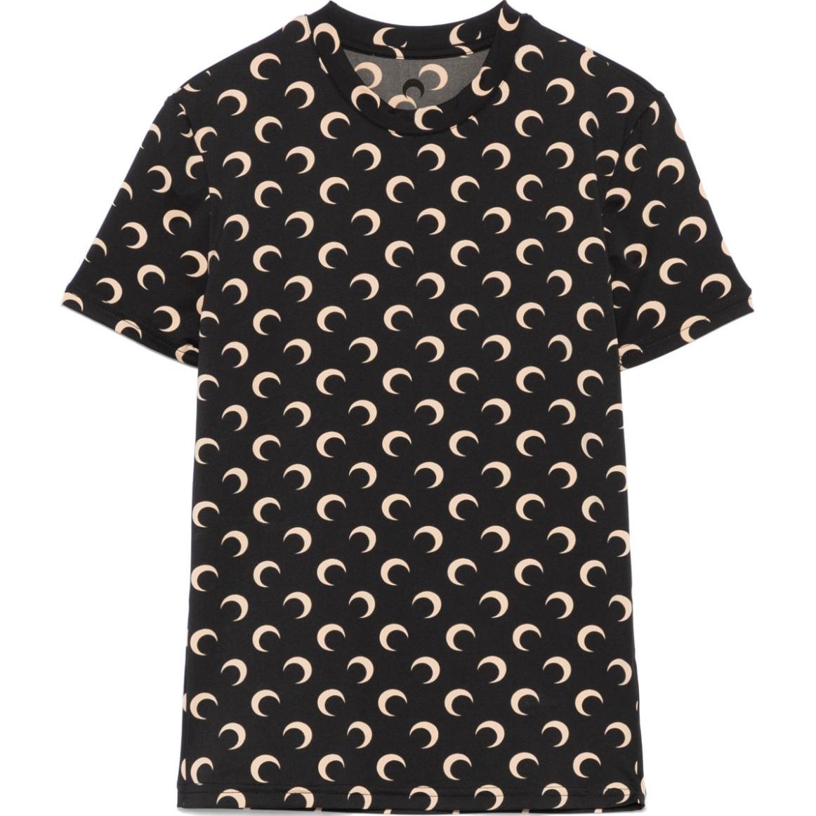 

Moon Футболка с короткими рукавами Marine Serre, черный