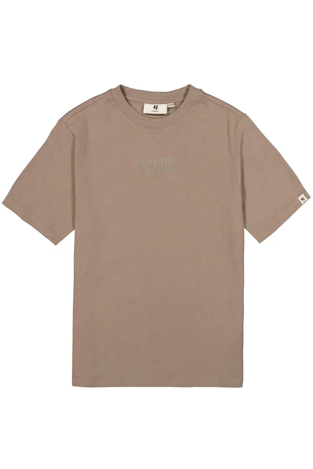 Футболка из хлопка Garcia, taupe grey